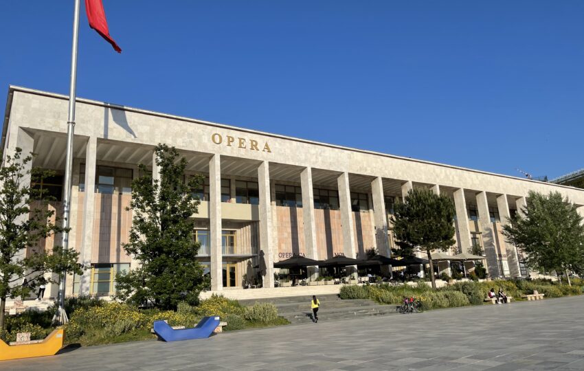 Opera house ,meeting point of Tirana free walking tour